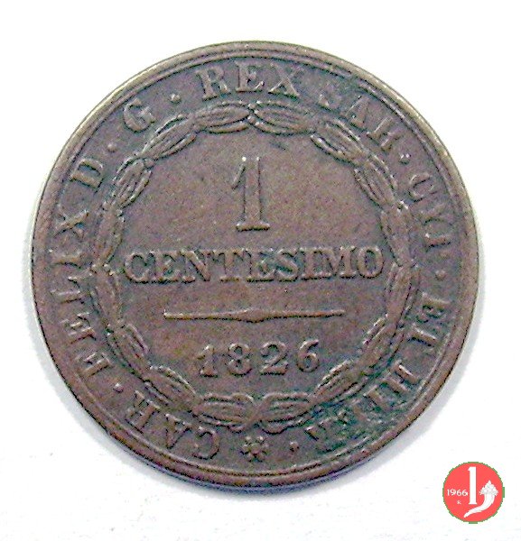 1 centesimo 1826 (Torino)