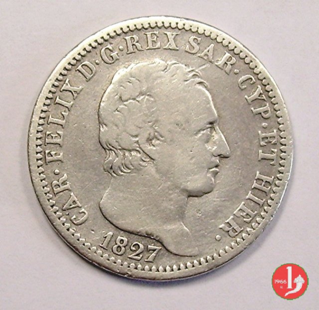 1 lira 1827 (Torino)