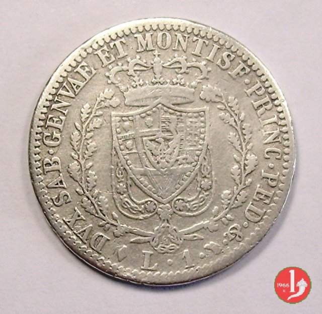 1 lira 1827 (Torino)