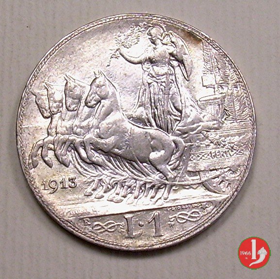 1 lira quadriga veloce 1913 (Roma)