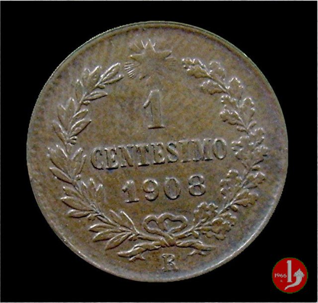 1 centesimo valore 1908 (Roma)