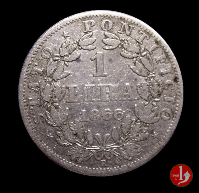 1 lira 1866 (Roma)