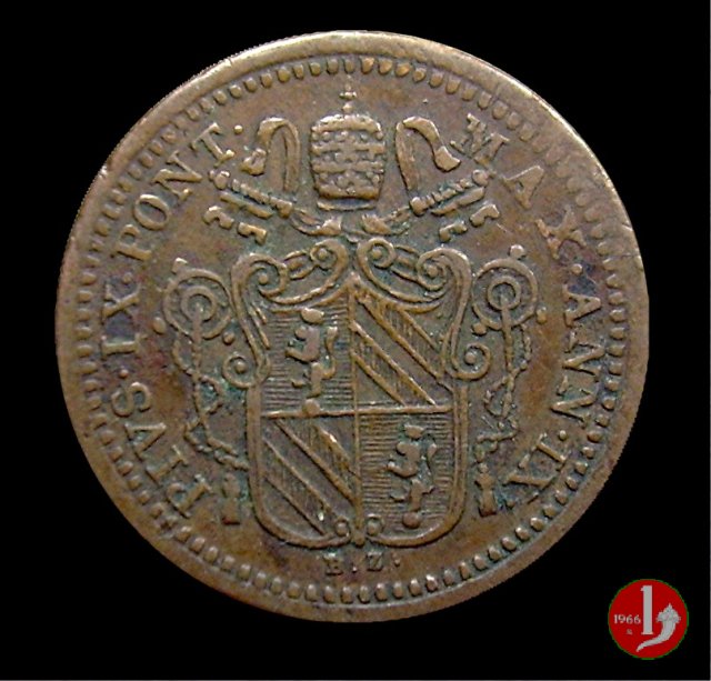 1 quattrino 1854 (Bologna)