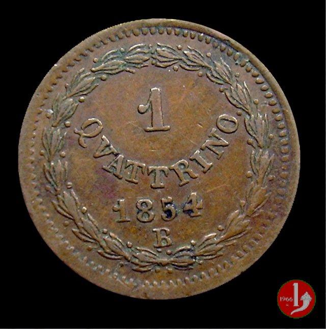 1 quattrino 1854 (Bologna)