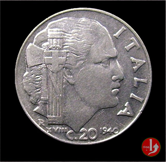 20 centesimi impero 1940 (Roma)