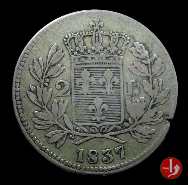 2 Lire 1837 (Lucca)