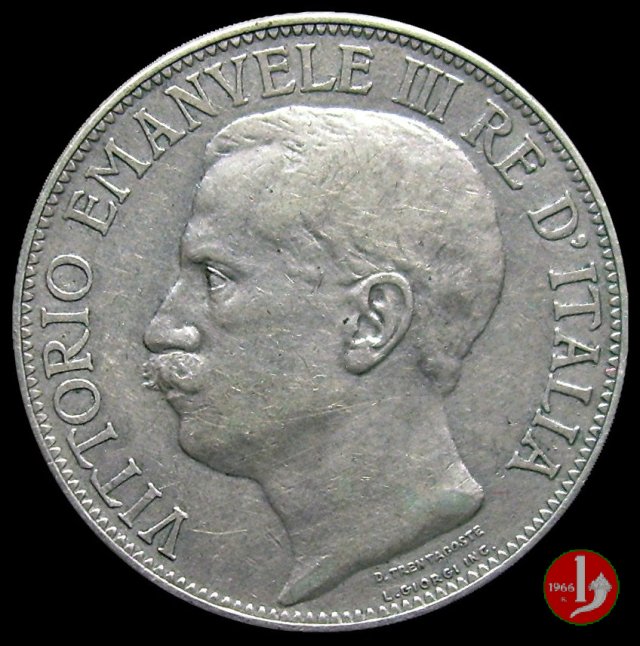 2 lire 50° Unità d'Italia 1911 (Roma)