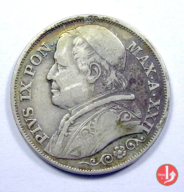 2 lire 1867 (Roma)