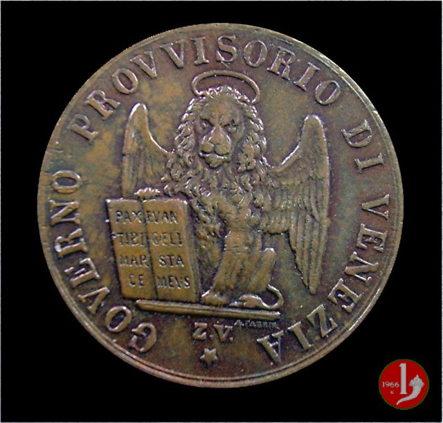 3 centesimi di lira corrente 1849 (Venezia)