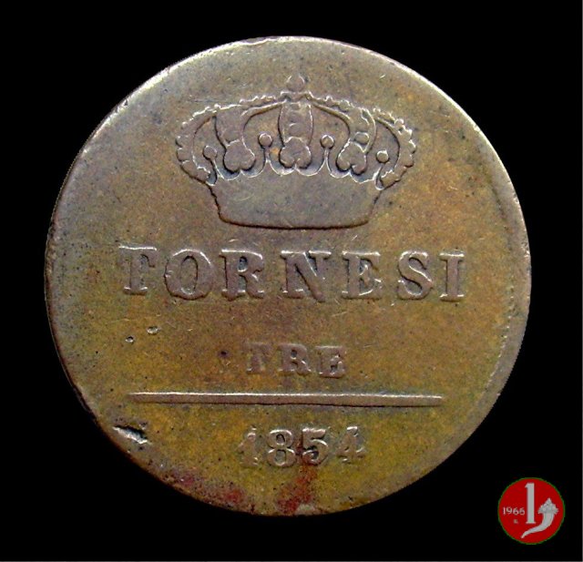 3 Tornesi 1854 (Napoli)