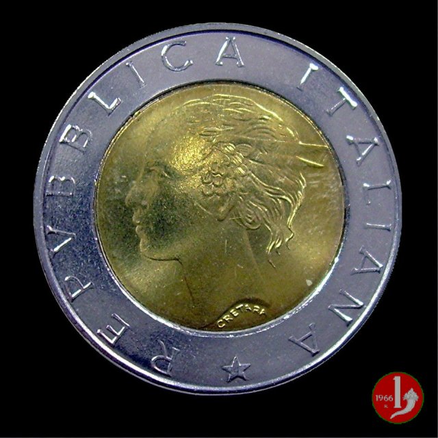 500 lire 20° elezione del Parlamento Europeo 1999 (Roma)