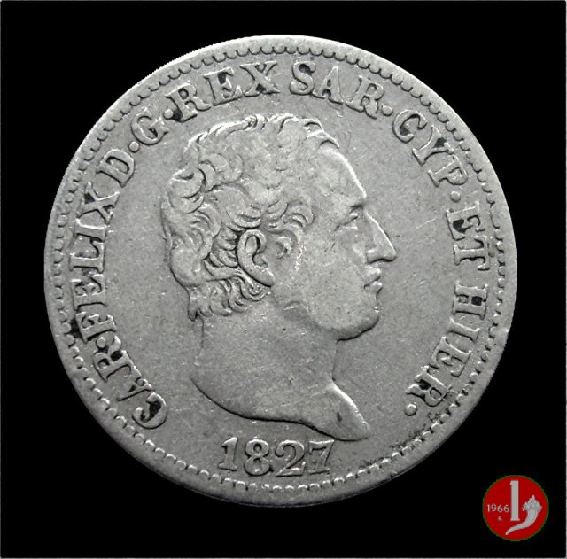 50 centesimi 1827 (Torino)