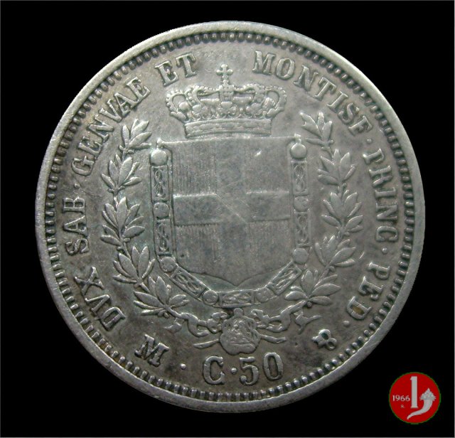 50 centesimi 1860 (Milano)