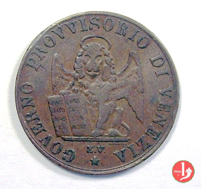 5 centesimi di lira corrente 1849 (Venezia)