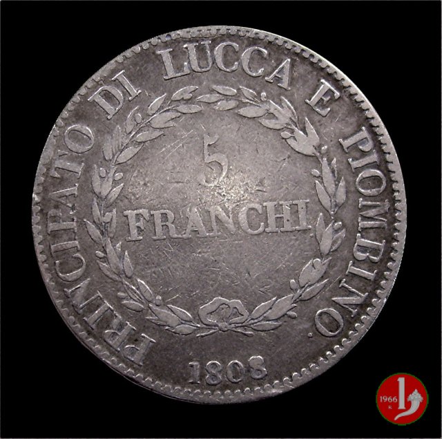 5 franchi 1808 (Firenze)