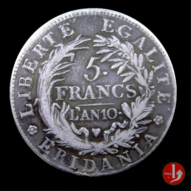 5 francs 1801-1802 (Torino)