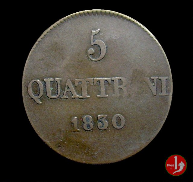 5 quattrini 1830 (Firenze)