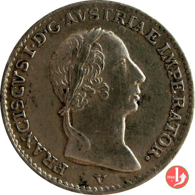 1/4 di lira 1822 (Venezia)