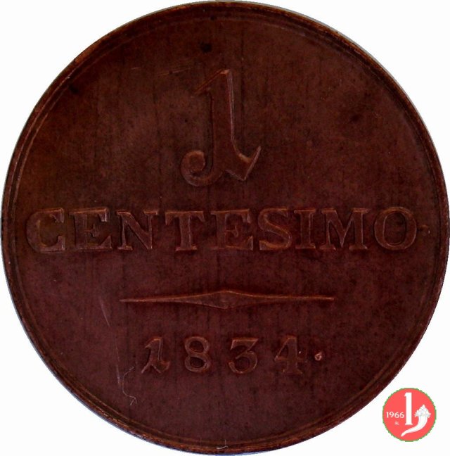 1 centesimo 1834 (Venezia)