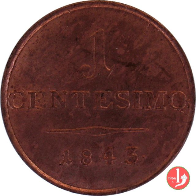 1 centesimo 1843 (Milano)