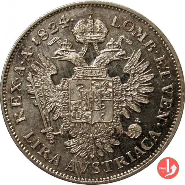1 lira austriaca 1824 (Milano)