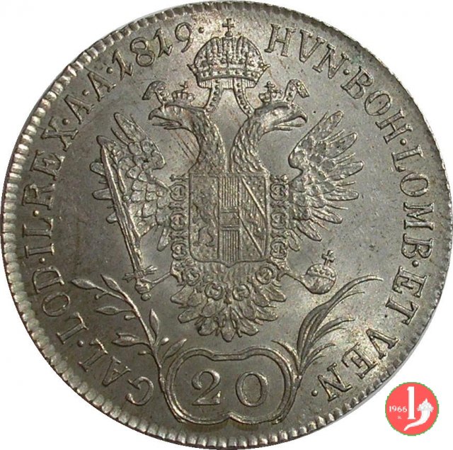 20 kreuzer o svanzica 1819 (Milano)