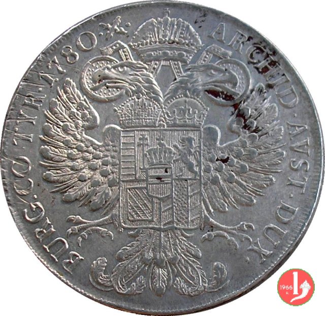 Tallero 1780 di convenzione 1817-1838 (Venezia)