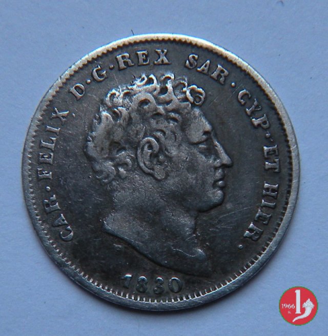 25 centesimi 1830 (Torino)