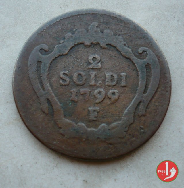 2 soldi 1799 (Hall)