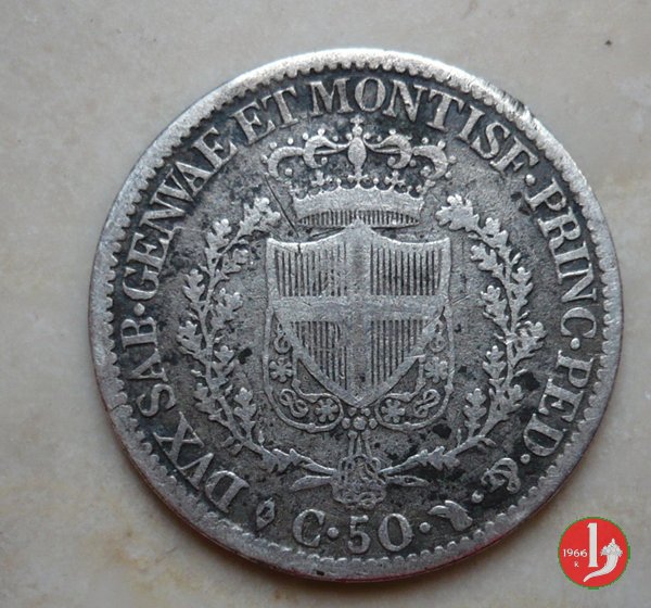 50 centesimi 1828 (Torino)