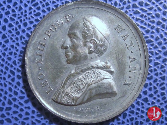 21-Giubileo Sacerdotale - Croce 30mm 1887 (Roma)