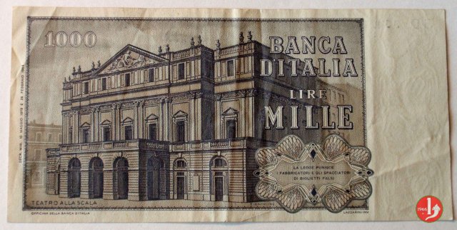 1.000 lire Giuseppe Verdi - Secondo tipo 1979