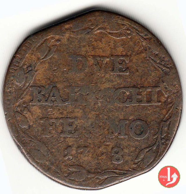 2 baiocchi (fascio) 1798 (Fermo)