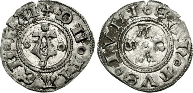 Bolognino (A con trifogli, anellini, e altri) 1392-1447 (Macerata)