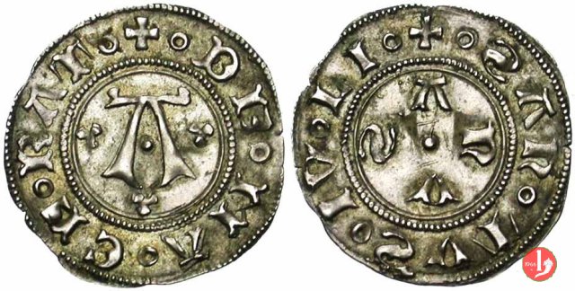 Bolognino (A con trifogli, anellini, e altri) 1392-1447 (Macerata)