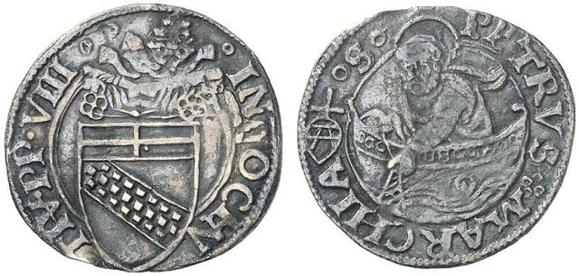 Bolognino papale 1484-1492 (Ancona)
