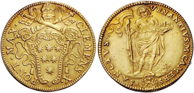 Doppio scudo d'oro 1670-1676 (Roma)