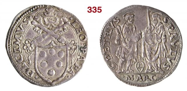 Giulio (Scudo semiovale - S.Pietro a s.) 1513-1521 (Ancona)