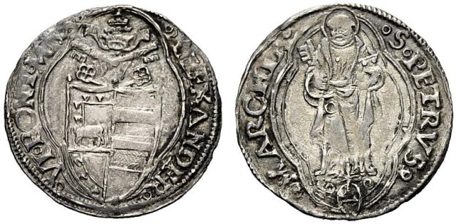 Grosso Anconitano (o Terzo di grosso) 1492-1503 (Ancona)