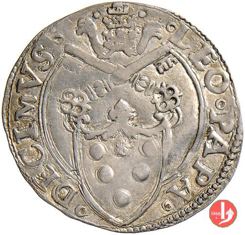 Mezzo giulio (Stemma semiovale e S.Pietro) 1513-1521 (Ancona)