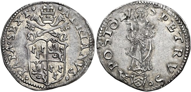 Mezzo giulio 1522-1523 (Ancona)