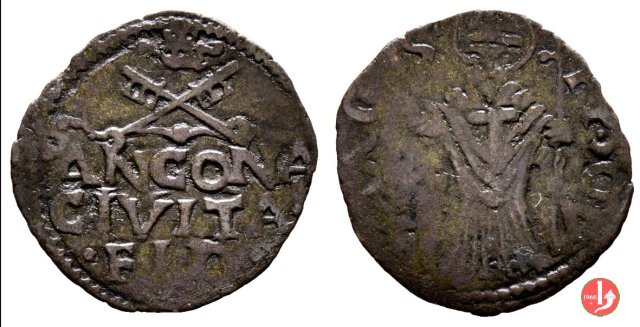 Quattrino (III t) 1523-1534 (Ancona)