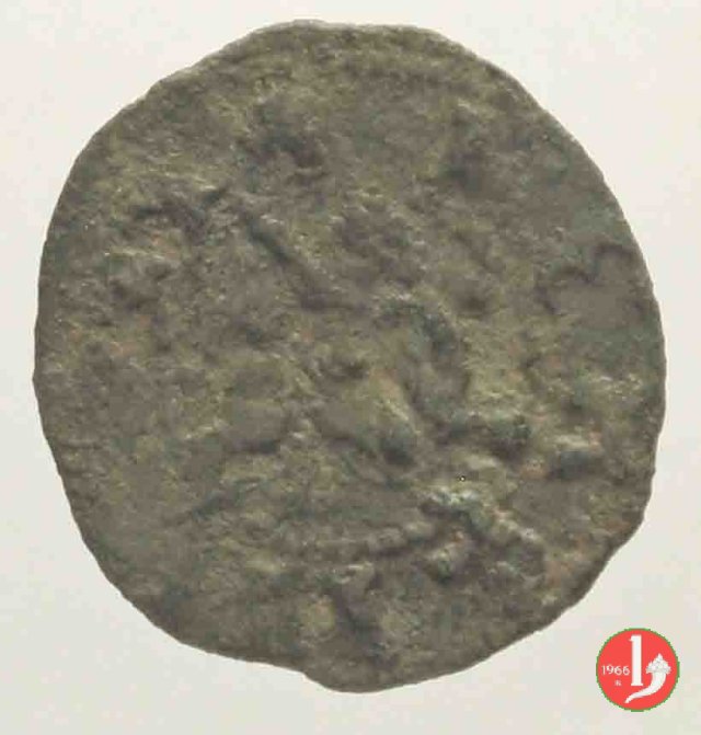 Quattrino (cavaliere a d. - conio rozzo)  (Ancona)