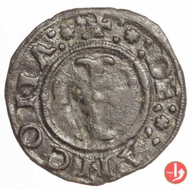 Quattrino (legenda uguale al D/ e R/  (Ancona)