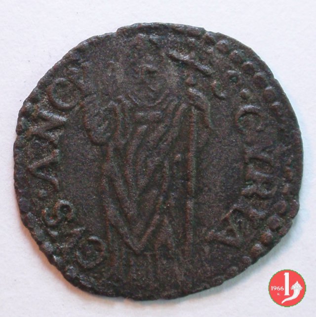 Quattrino (senza data - S.Ciriaco) 1572-1585 (Ancona)