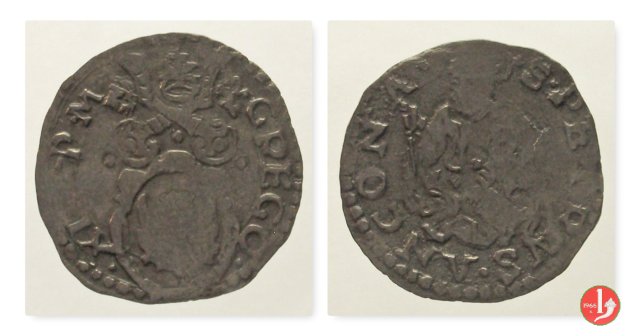 Quattrino (senza data - S.Pietro/Busto) 1572-1585 (Ancona)