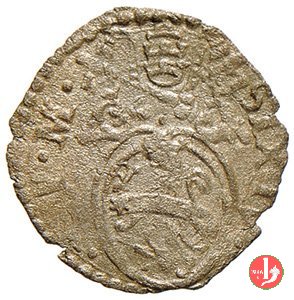 Quattrino (senza data - Stemma ovale e S.Ciriaco) 1585-1590 (Ancona)