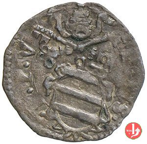 Quattrino (stemma e S.Paterniano) 1566-1572 (Fano)