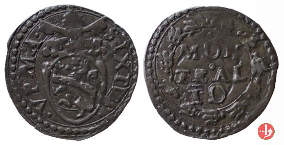 Quattrino (stemma e ghirlanda) 1585-1590 (Montalto)