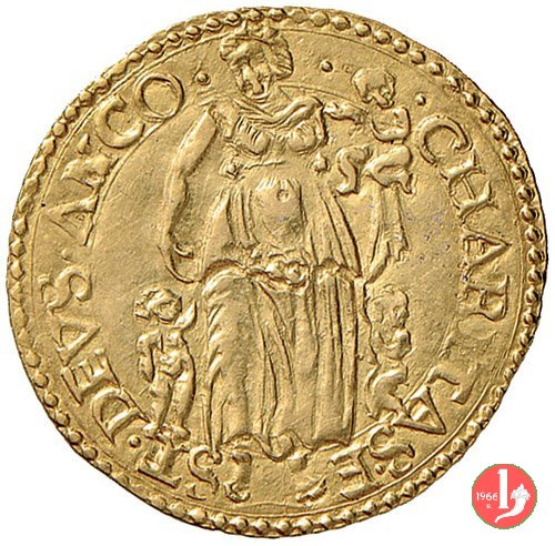 Scudo d'oro (senza data - Stemma e mascheroni) 1572-1585 (Ancona)